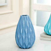 Ocean Wave Small Vase- Pastel Blue